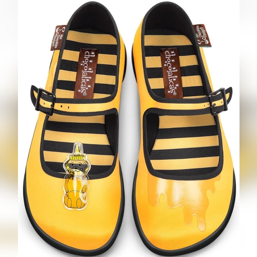 Hot Chocolate Design Chocolaticas Dark Gothic Canvas Women's Mary Jane Flat Shoe